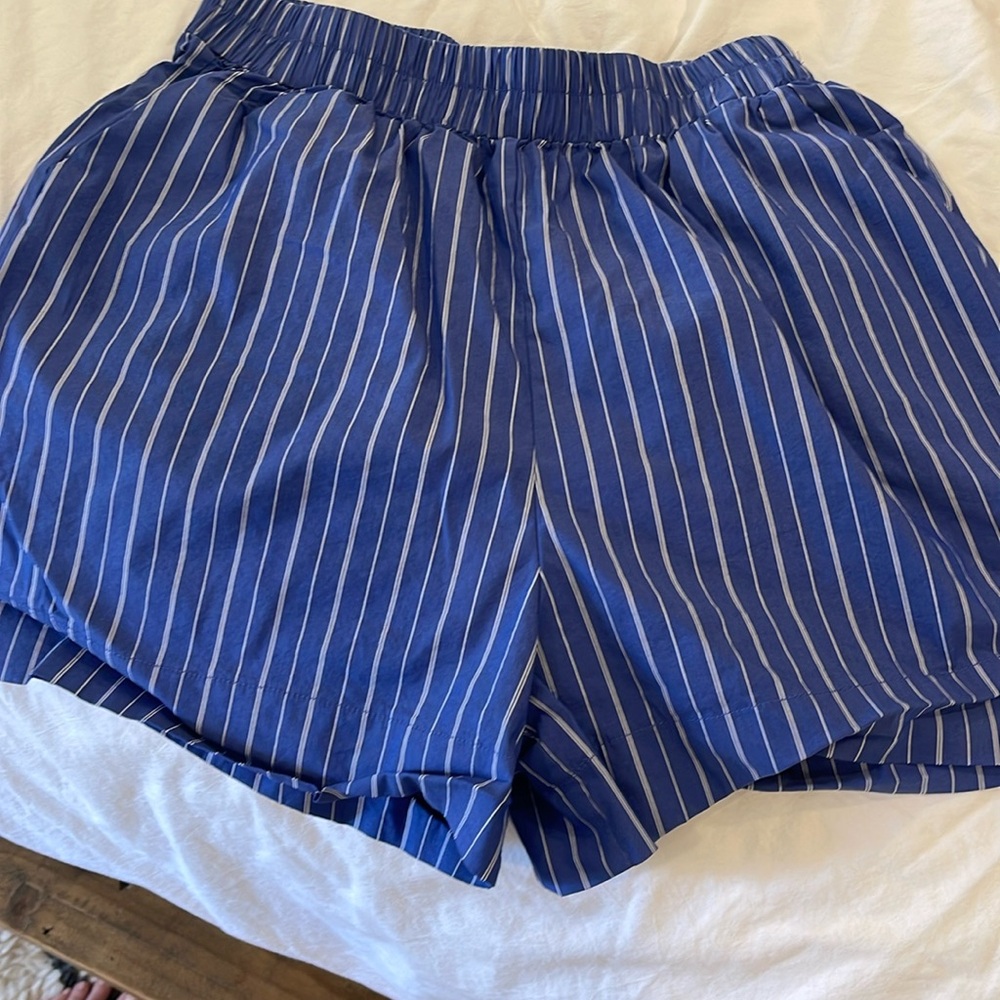 Striped boxer shorts